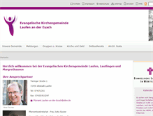 Tablet Screenshot of laufen-evangelisch.de